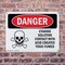 Signmission Cyanide Solution Danger Sign, Plastic, 10in W x 7in L, 2PK OS-2PACK-DS-P-710-L-1113 - alternate 2